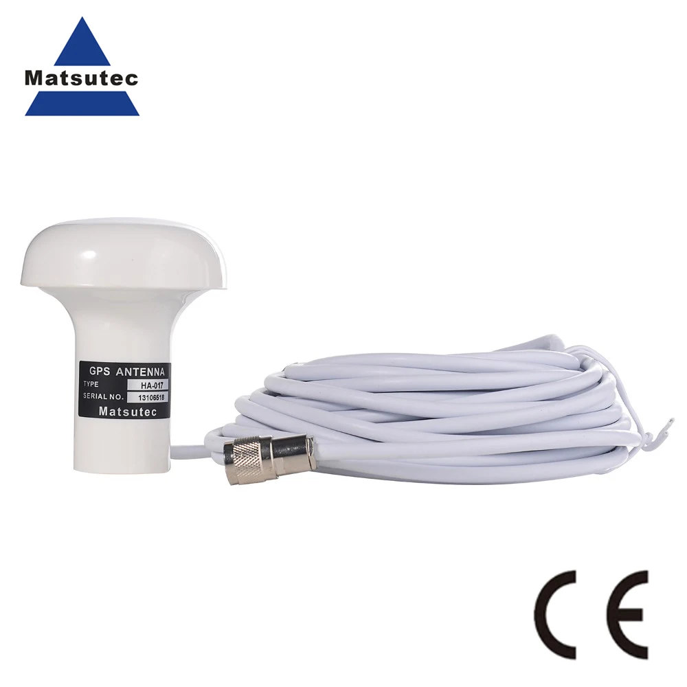 

Matsutec 1 pcs of GPS Antenna HA-017 Marine Gps antenna with 10 meter cable TNC connector RF Cable 10m RG-58 TNC Interface