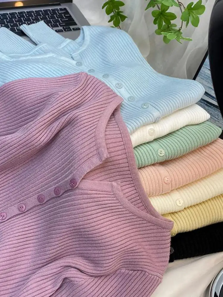 2024 New V-Neck Temperament Small Fragrant Wind Women Loose Sweater Sweater All Sweater Coat Special Offer Cardigan