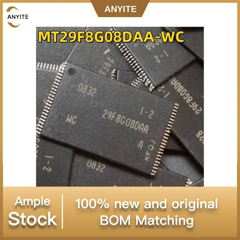 New 5Pcs/LOT   MT29F8G08DAA MT29F8G08DAA-WC  MT29F8G08  TSOP-48