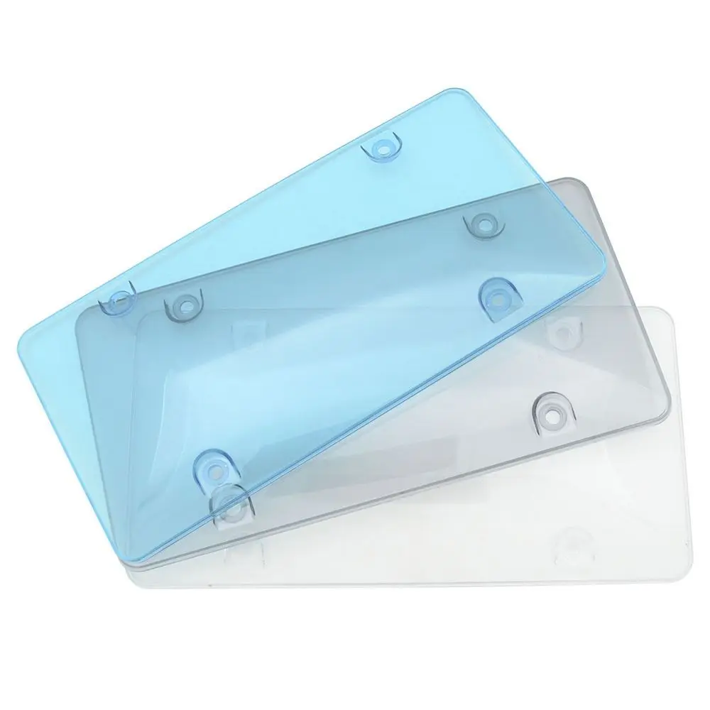 لوازم السيارات شفافة لوحة ترخيص غطاء الخصوصية ABS كاميرا مانع تسجيل لوحة حامل إطار لوحة الترخيص #2