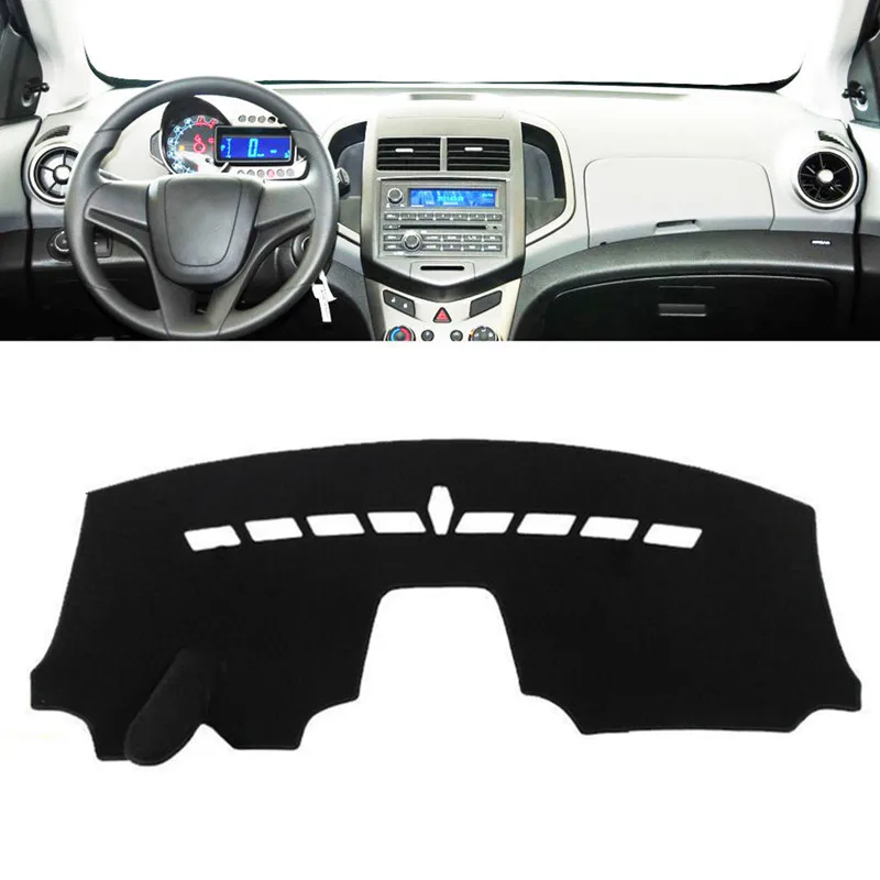 For Chevrolet Sonic AVEO Holden Barina 2011-2017 2018 Anti-UV Dashboard Cover Mat Pad Dash Sunshield Carpet Rug Auto Accessories