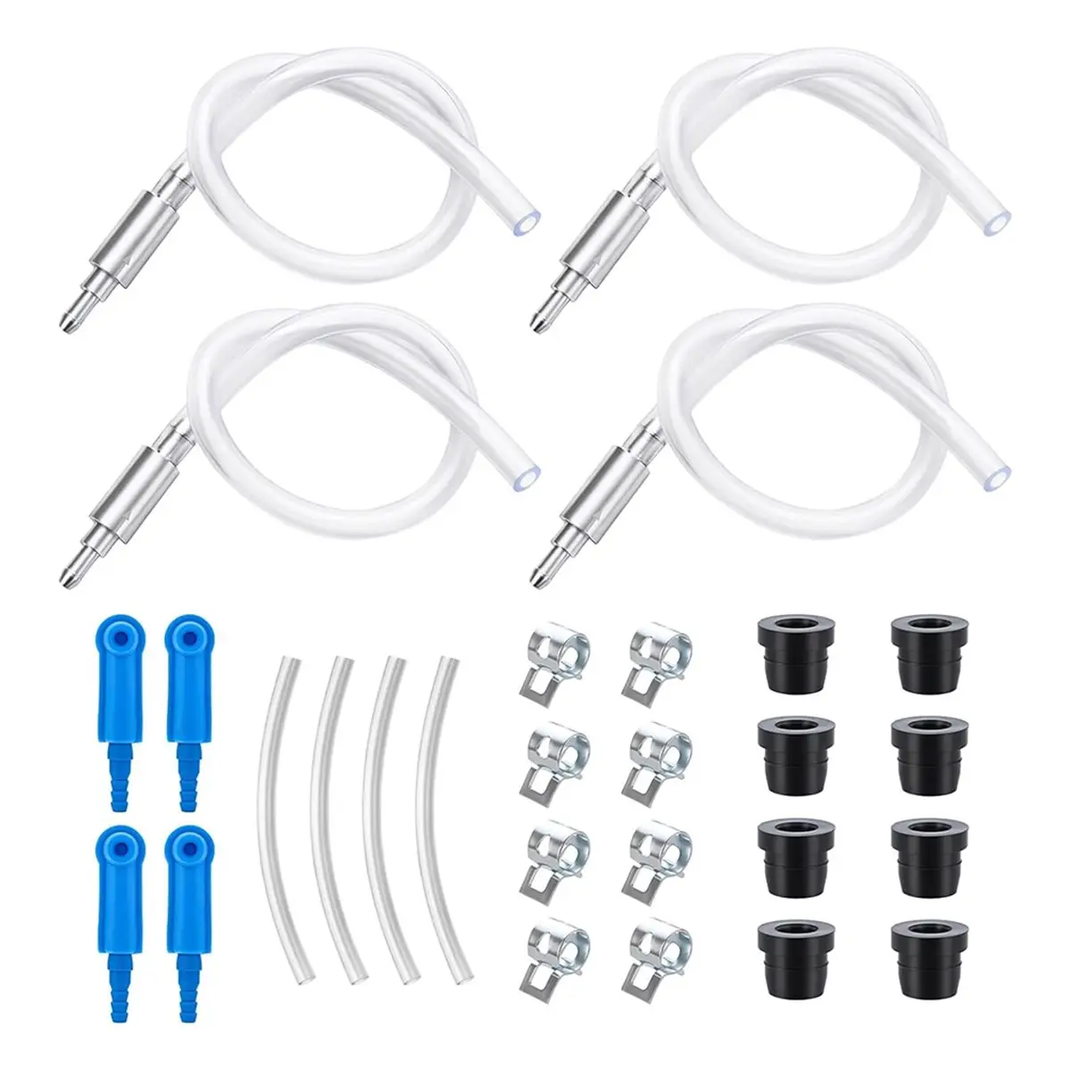 DT35BG Motorcycle Brake Bleeder Hose & Oil Extraction Tool, Fluid Draining/Air Bleeding Set for Brakes and Oil Storage System