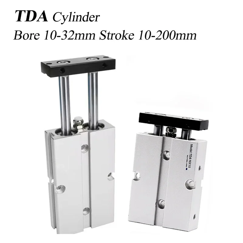 HLH TDA 10/16/20/25/32*10/20/30/40/50/60/70/80/100/175/200 High Quality TDA Dual Axis Pneumatic Cylinder Magnetic Type High Thru