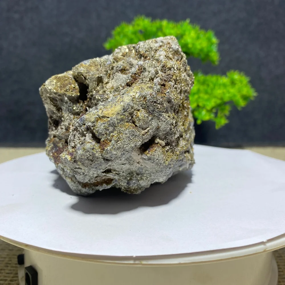 Natural Raw Stone Copper Pyrite Mineral Specimen for Meditation Healing Symbiotic Original Gemstone Home Decor Gift