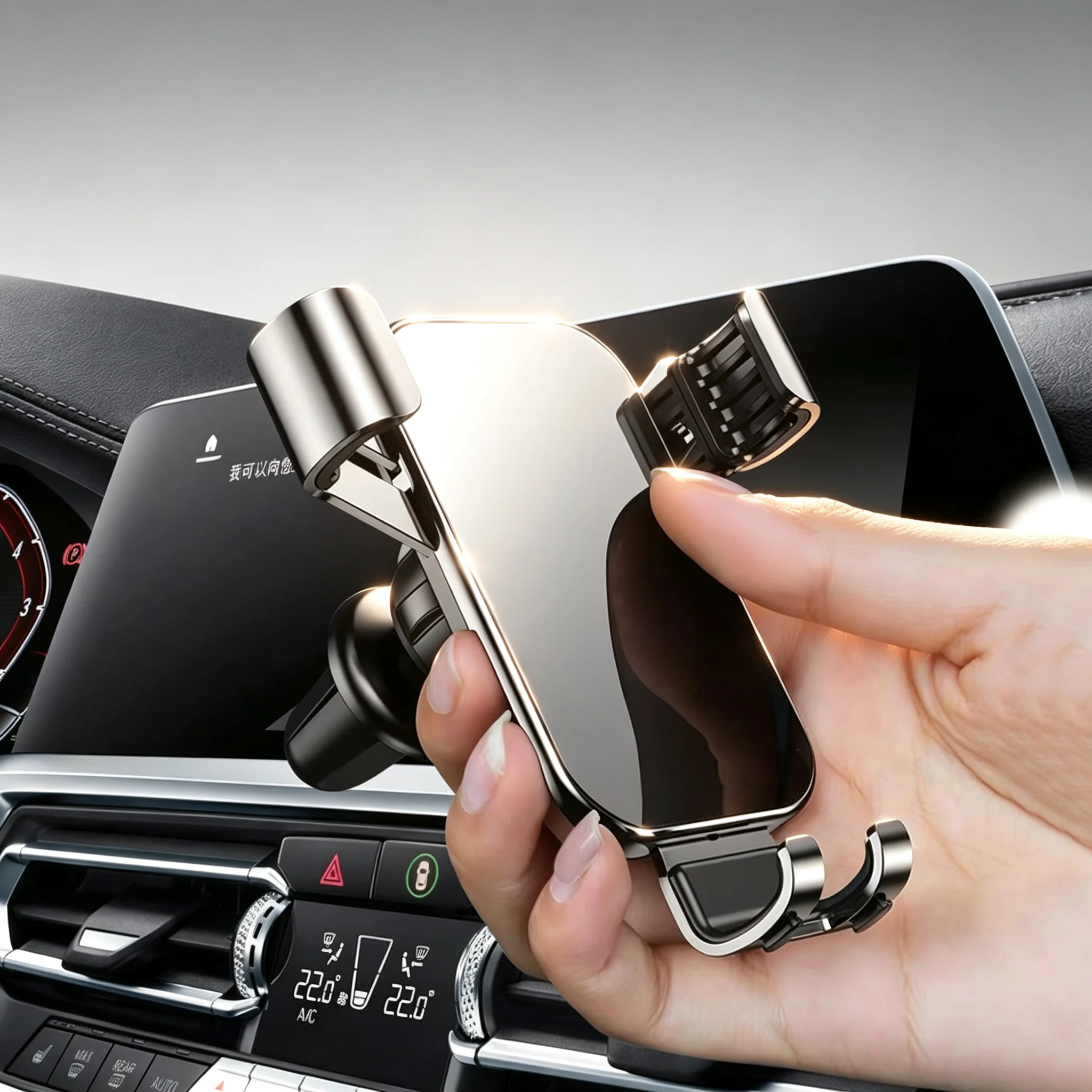 Car Accessories Phone Holder Air Vent Clip GPS Navigation Tool For Mercedes Benz W210 W176 AMG CLS CLE CLA GLA GLB GLS Class A G view 3