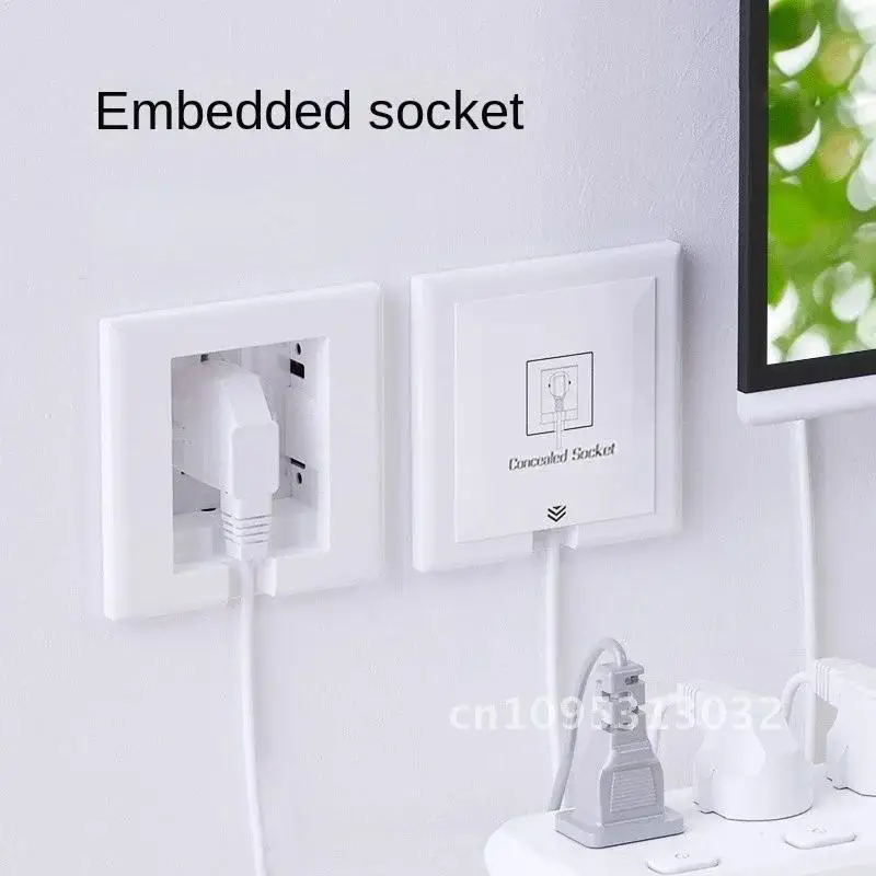 

Hidden Plug 13A Wall Embedded Socket Panel, UK Wall 220V Power 86 Refrigerator Model Outlet Socket, Electrical Invisible