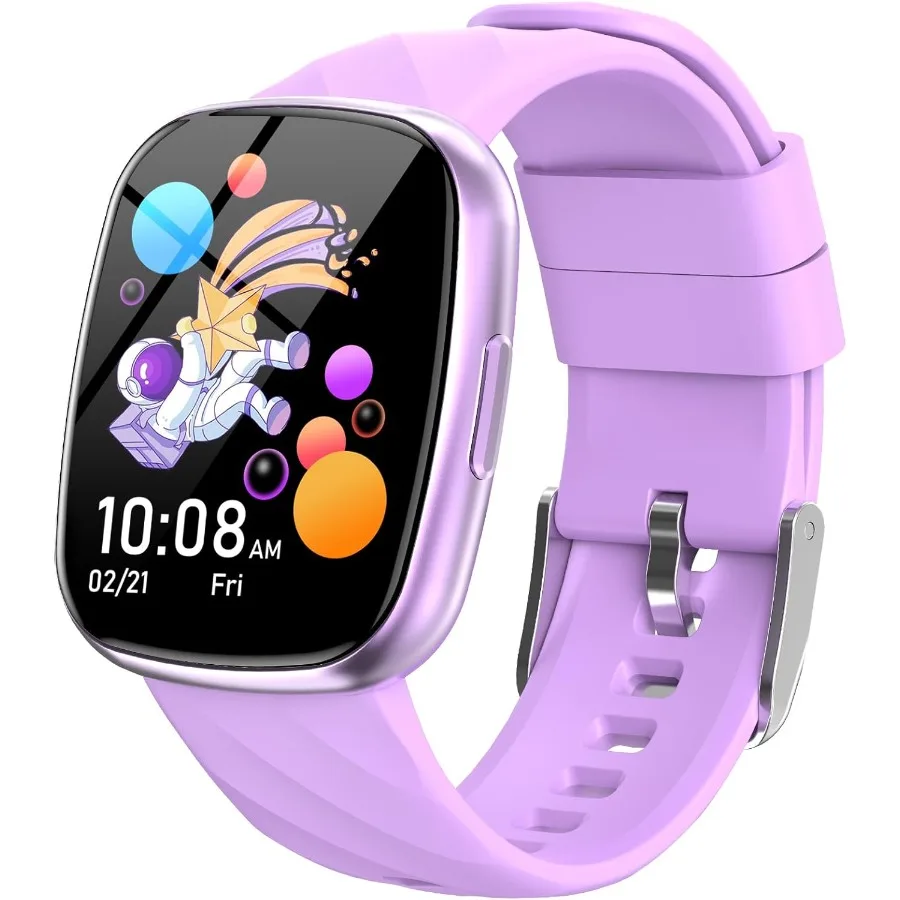 

Смарт-часы для фитнеса, трекер активности для мальчиков и девочек, водонепроницаемые игры-головоломки, будильник, музыка, спортивный режим, пульсометр, шагомет для сна