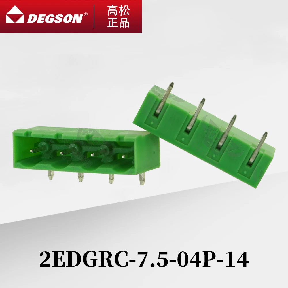 10Pcs DEGSON 2EDGRC-7.5-7.62 Pluggable PCB terminal blocks Phoenix Contact GMSTBA 2.5 G KF2EDGRC 7.5mm 7.62mm 2PIN-12PIN 400V