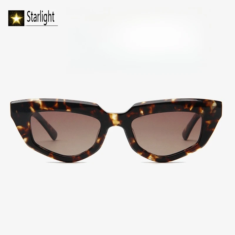 

Новые черепаховые толстые поляризационные ацетатные ретро солнцезащитные очки «кошачий глаз» женские очки мужские дорожные женские UV400 уличные очки мужские 143 мм