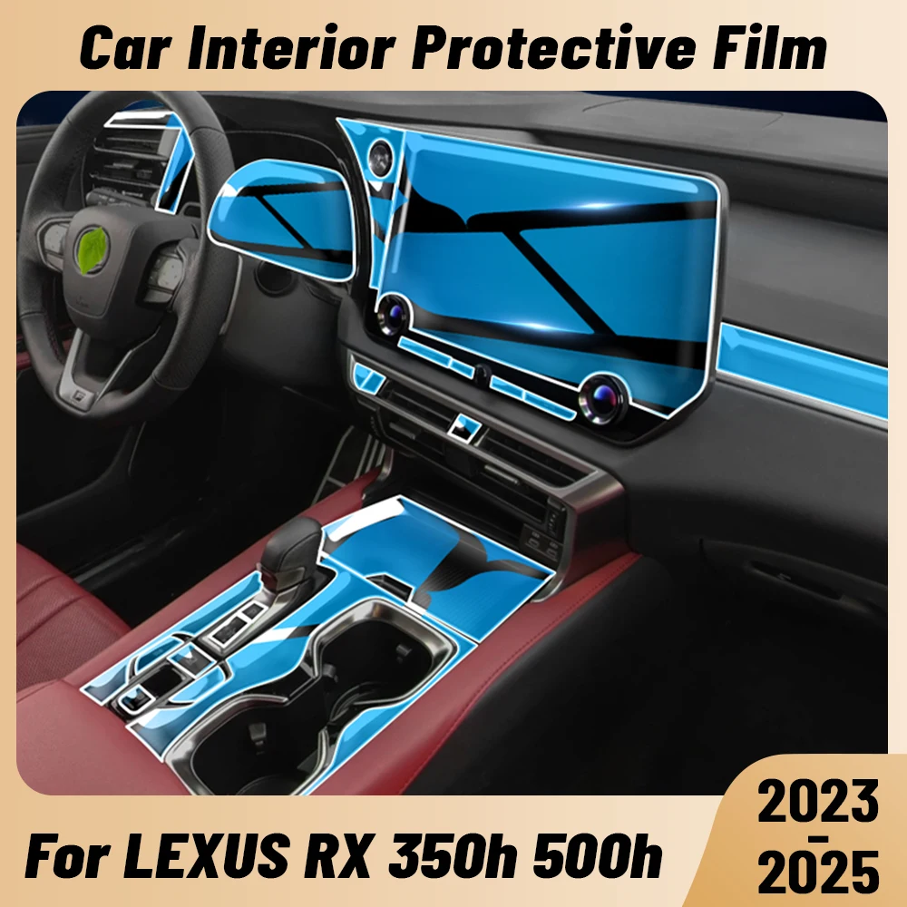 

Anti-scratch Car Interior Center Console Media Dashboard Navigation TPU Protector Film For LEXUS RX 350h 500h 2023 2024 Sticker