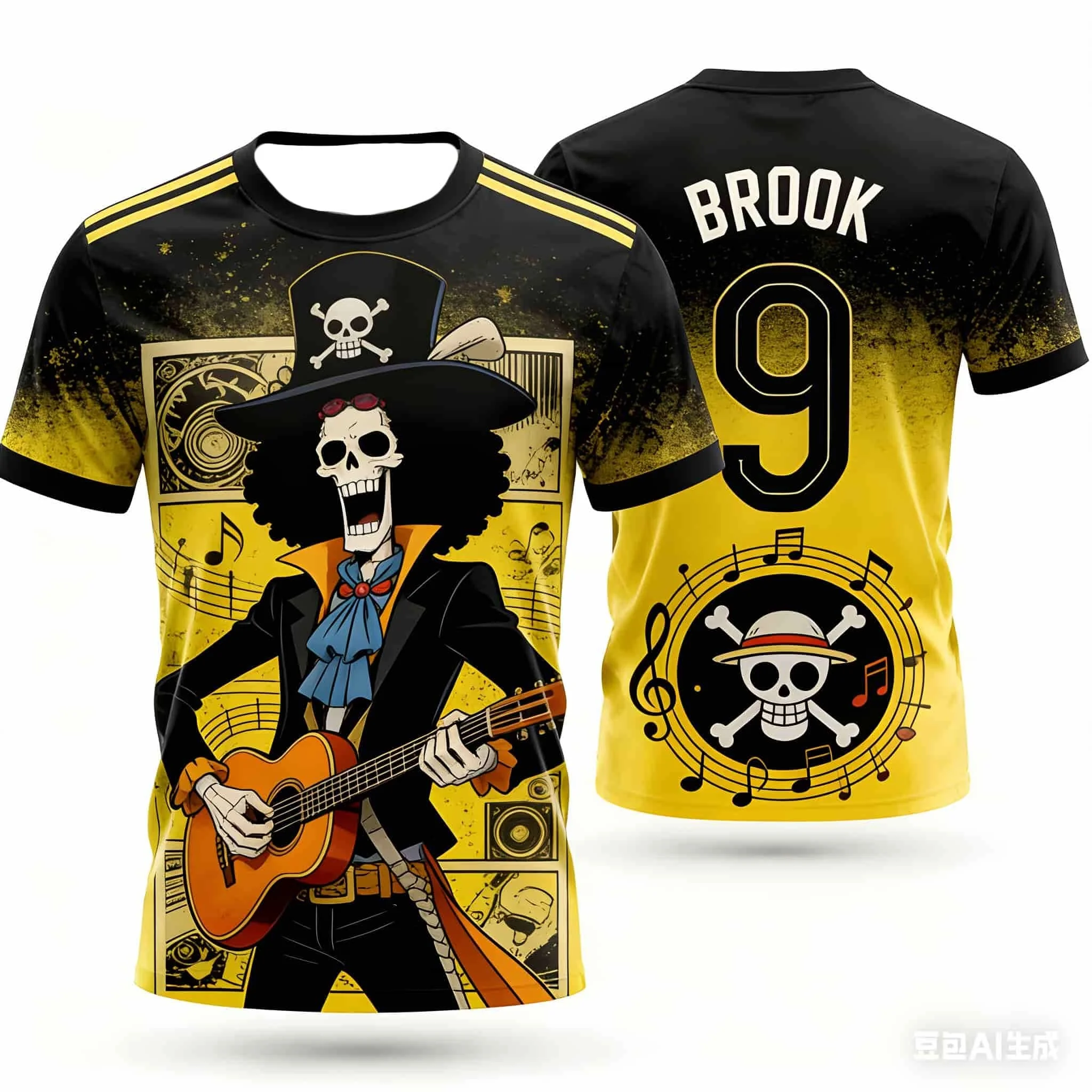 2026 Summer Japan One Piece Luffy Football Jersey Men T-shirt Football Special Jersey Adult Family Matching Quick-Drying T-shirt view 5
