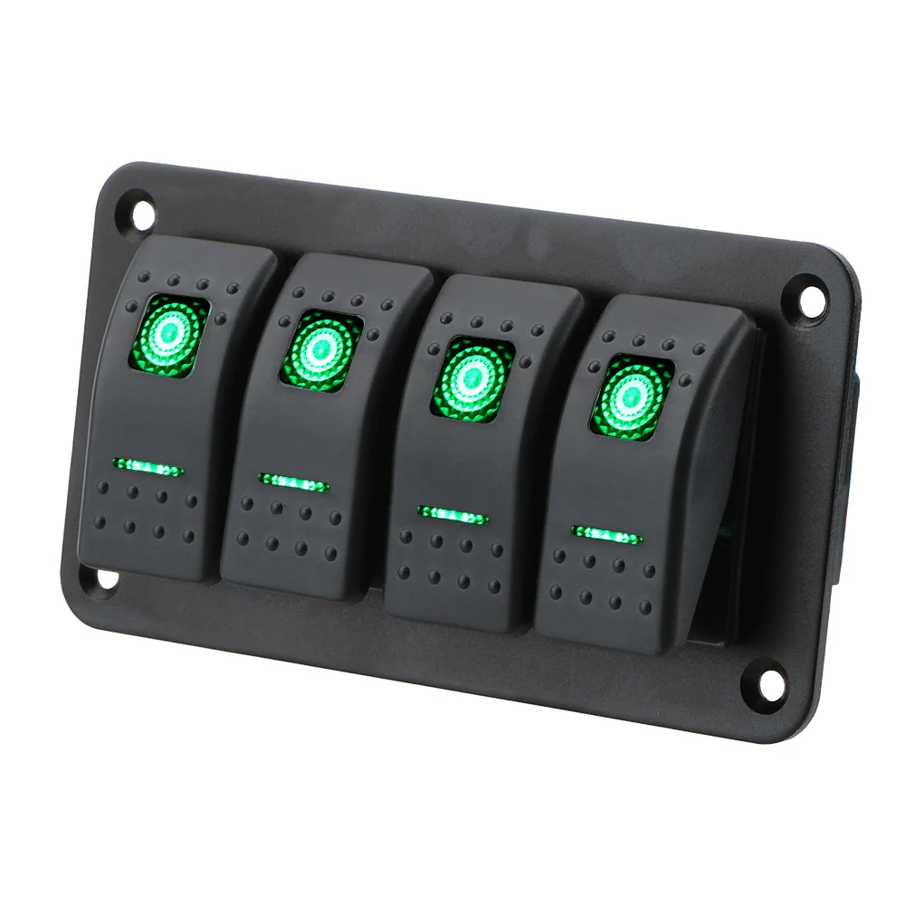 Auto Schalttafel Auto Ersatzteile für Auto Marine RV Caravan Steuersc halter Panel LED Licht Boot Auto Wipp schalter