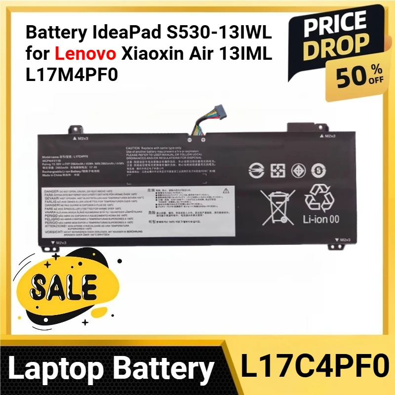 

L17C4PF0 Battery IdeaPad S530-13IWL for Lenovo Xiaoxin Air 13IML L17M4PF0
