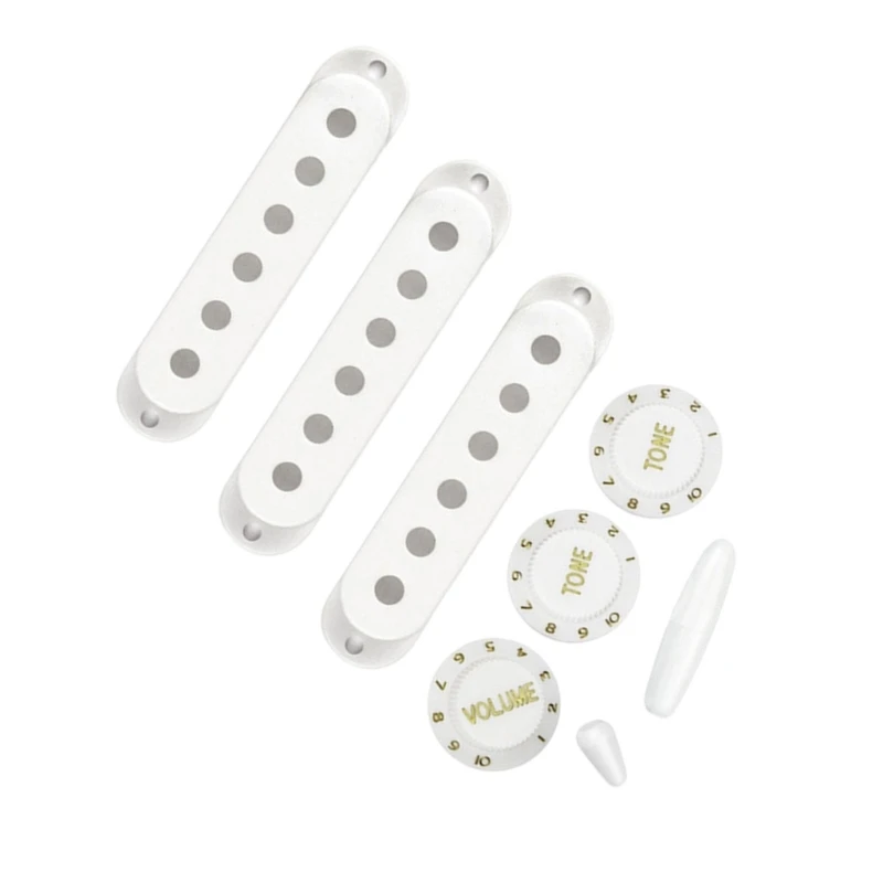  Tone Volumes Control Knobs Switches Tip Electric Guitar Pickup Cover Guitar Part
