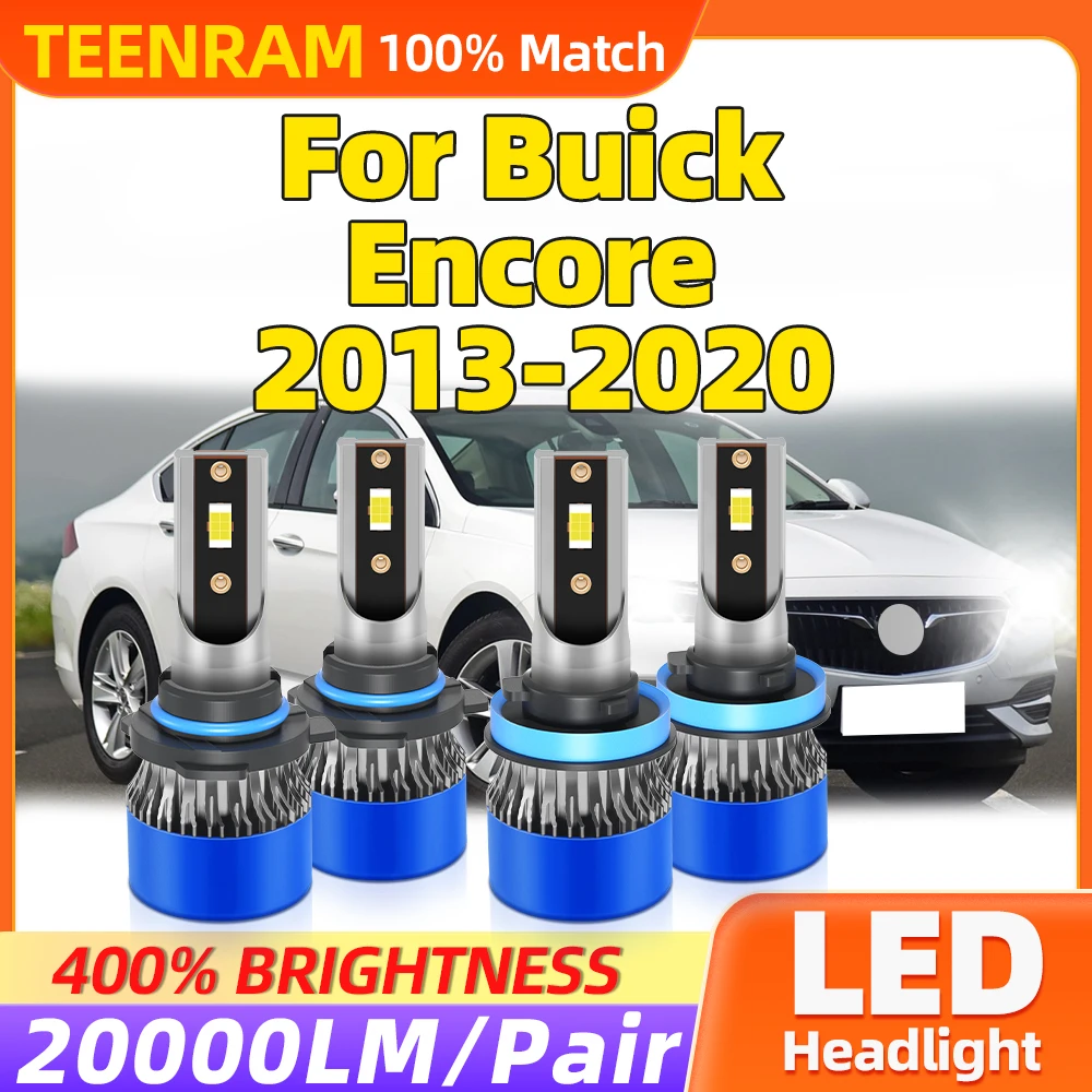 240W LED Headlight Bulbs 40000LM Super Bright Car Lights 12V 6000K Turbo Lamps For Buick Encore 2013-2016 2017 2018 2019 2020