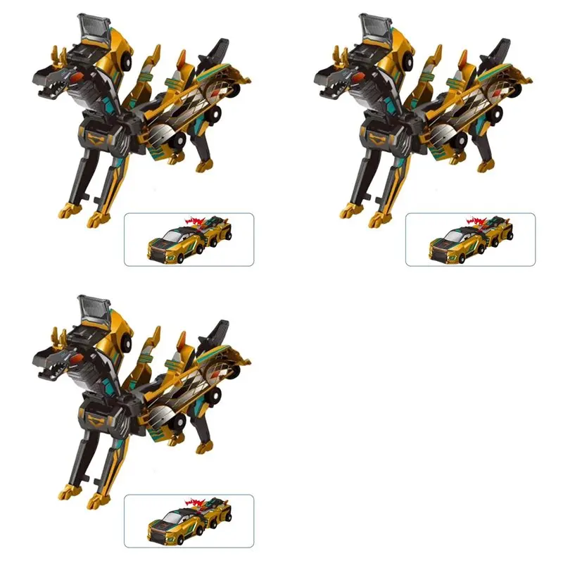 ABXE-3X Magic Transformation Super Combination Car 2 In 1 Kids Magnetic Collision Transforming Car Diy Gift B