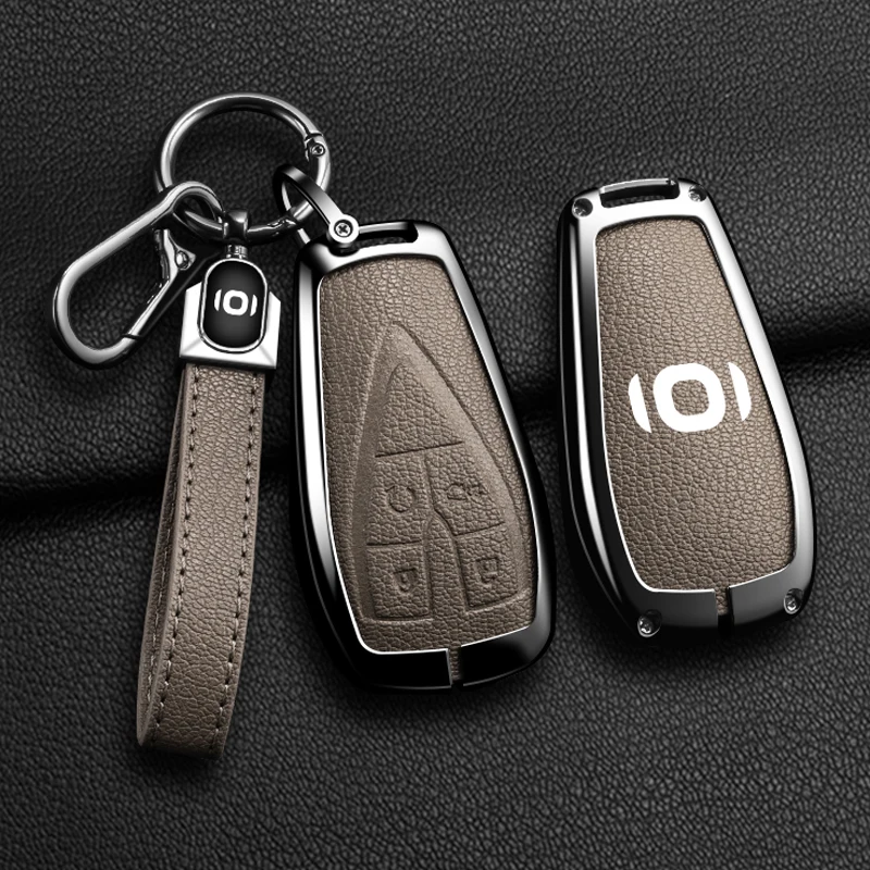 Zinc alloy car keychain set suitable for Changan Qiyuan A05 Q05 A07 all inclusive A06 E07 Alcantara car keychain accessories