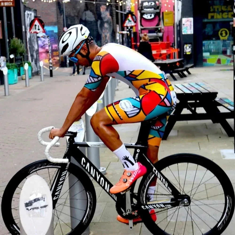 Chaise Men skinsuit sports clothing Triathlon suits summer uci Cycle Clothes road bicycle jumpsuit ropa de ciclismo mtb team kit