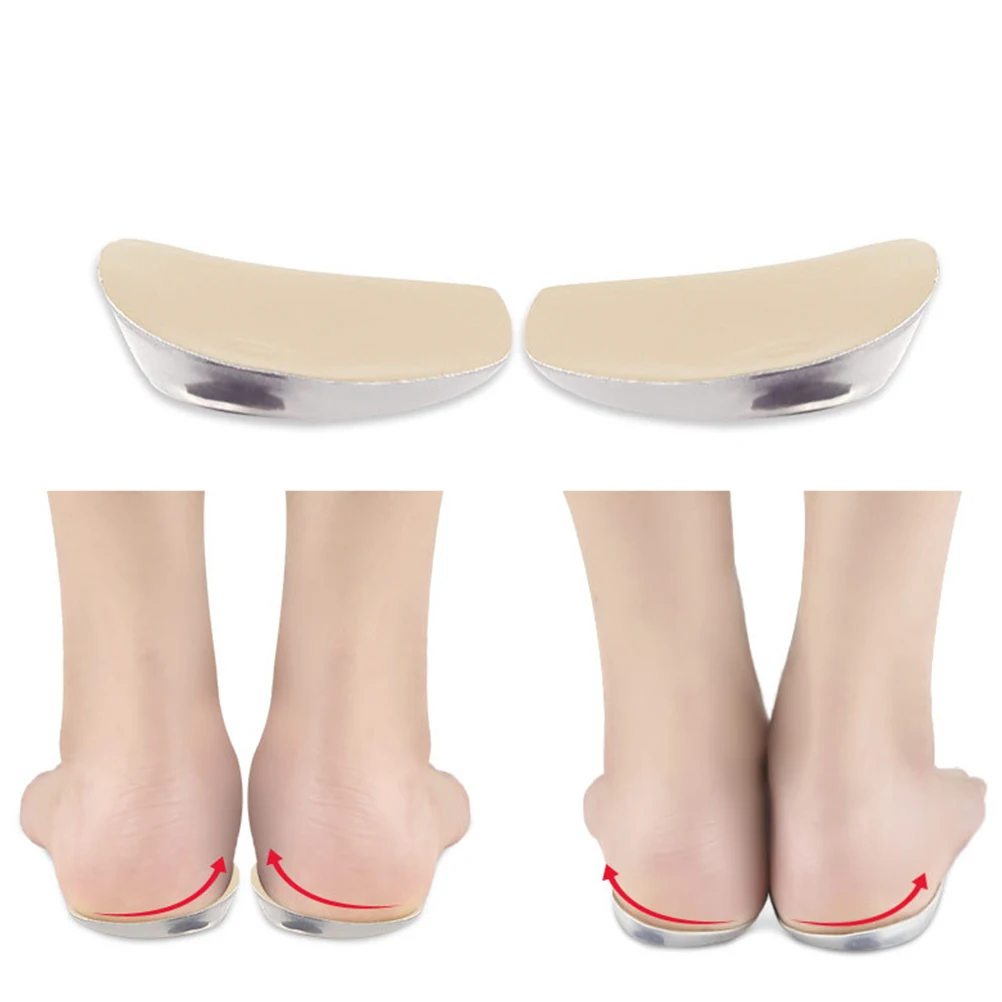 

2 Pairs Heel Correction Insole Practical Shoe Pads Half Insoles for Sneakers Boots O X Leg Correction Shock Absorption Comfort