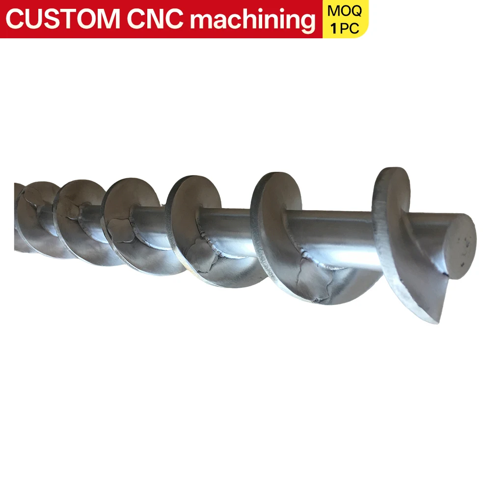 

Изготовленные на заказ на станках с ЧПУ, сварные, точеные и фрезерованные винтовые валы для экструдеров и машин для литья под давлением SACM645, 42CrMo