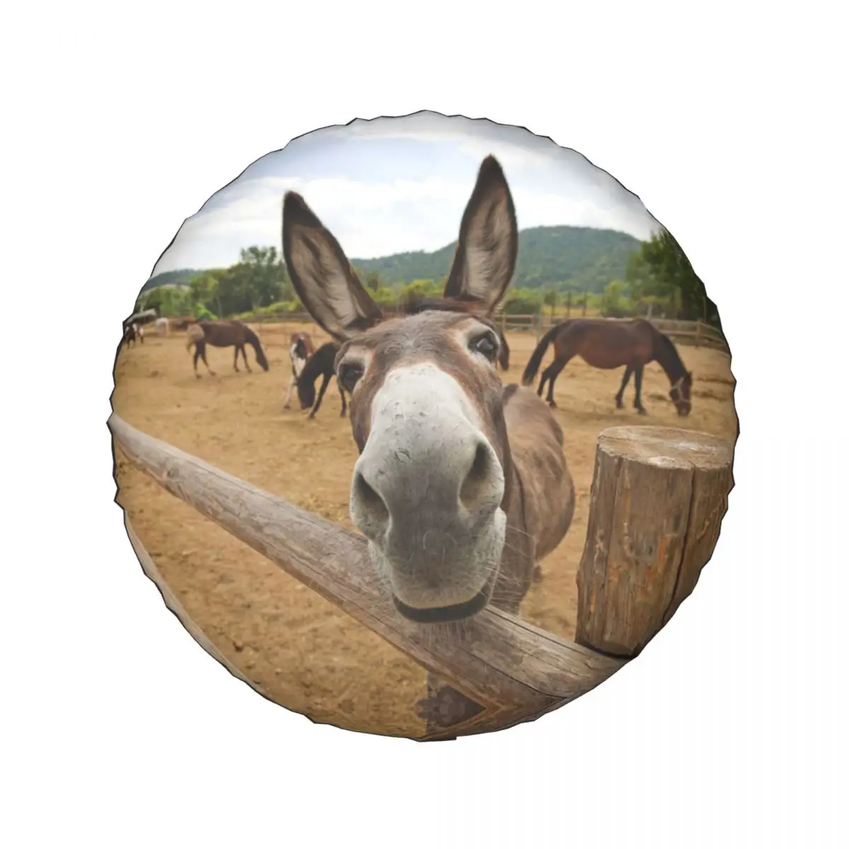 Funny Donkey Spare Wheel Tire Cover for Animal Trailer Vehicle Accessories 14\