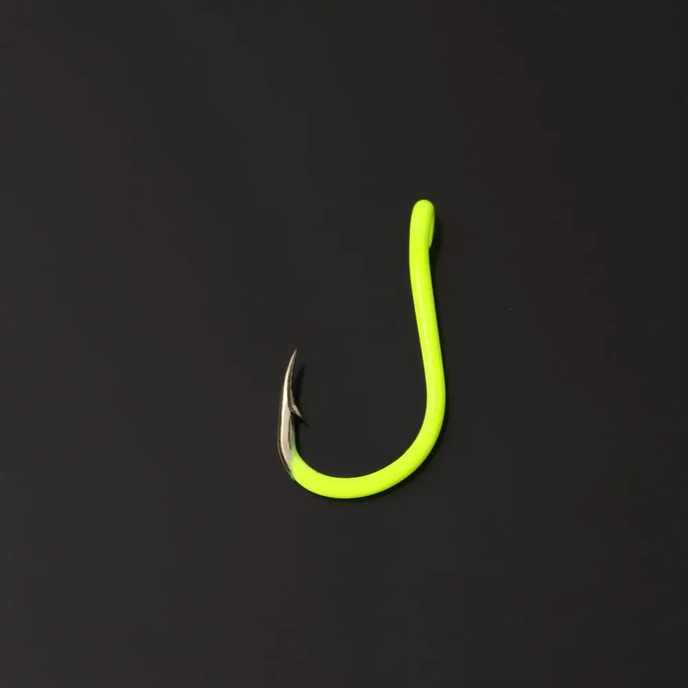 Lixada 50pcs/lot Luminous Fly Fishing Hooks Carbon Steel Glow In Night Luminous for Carp Pesca #8 / #9 / #10 / #11 / #12 / #13