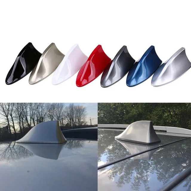 Car Antennas Shark Fin Antenna Auto Radio Signal Aerials Roof Antennas for Car TV PC Bluetooth Receiver Kit