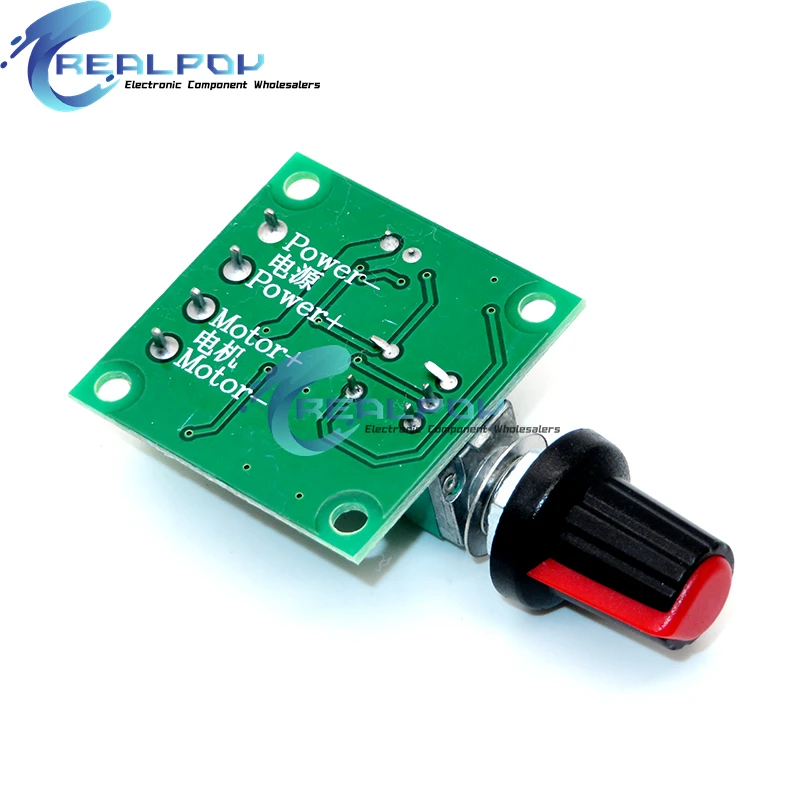 DC 1.8V 3V 5V 6V 12V 2A PWM Motor Speed Controller Low Voltage Motor Speed Controller PWM 0~100% Adjustable Drive Module