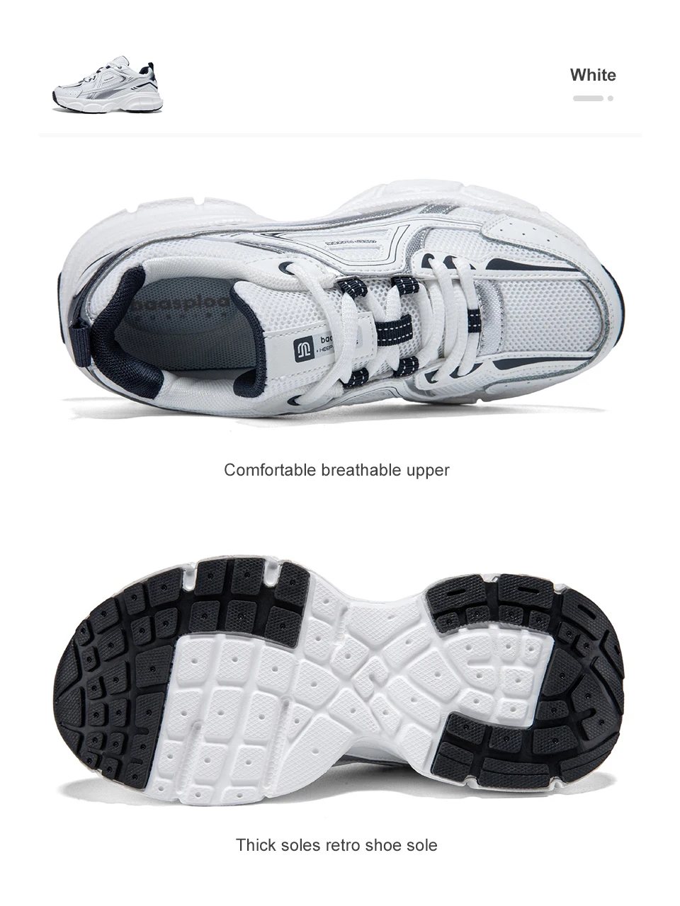 Baasploa Damen-Laufschuhe, modisch, leicht, aus Mesh, rutschfest, Jogging-Sneaker, für Damen, atmungsaktiv, bunt, Freizeitschuhe – Detail 12