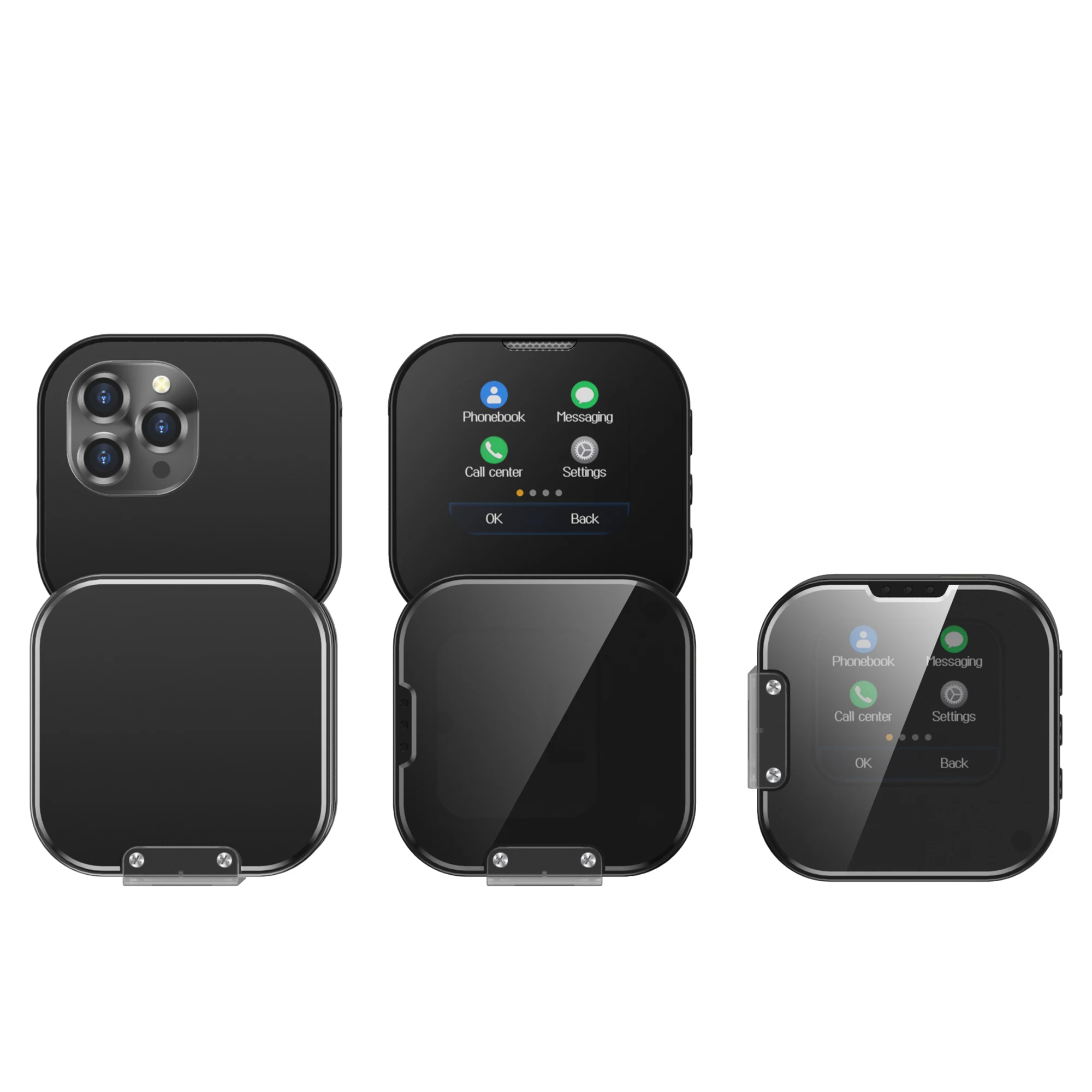 2025 NIEUWE SERVO i19 Draaien Kleine Touchscreen Telefoon 1.69 "Display Magic Voice Bluetooth Dial Torch 90 °   Roterende 2G mini-mobiele telefoon