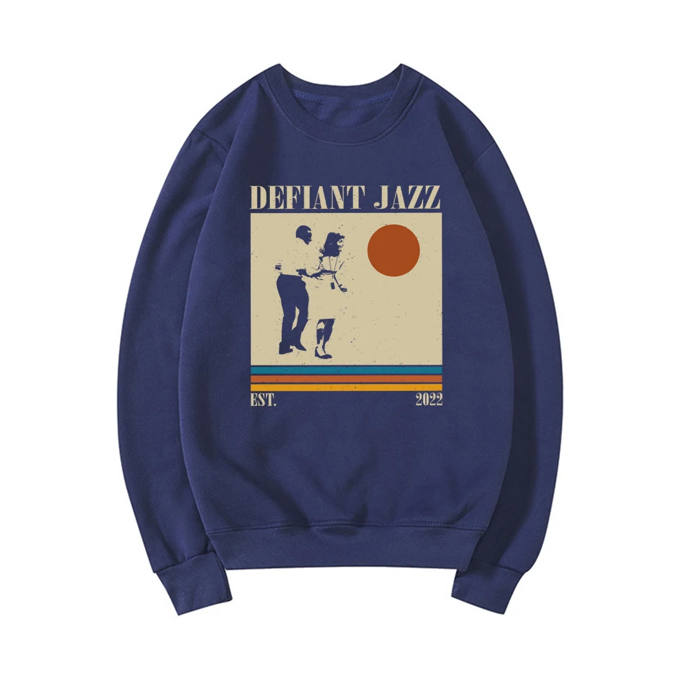Defiant Jazz Sweatshirt Severance TV Show Shirt 90s Vintage Hoodie Unisex Crewneck Sweatshirts Cozy Sci-Fi Fans Gift Pullover