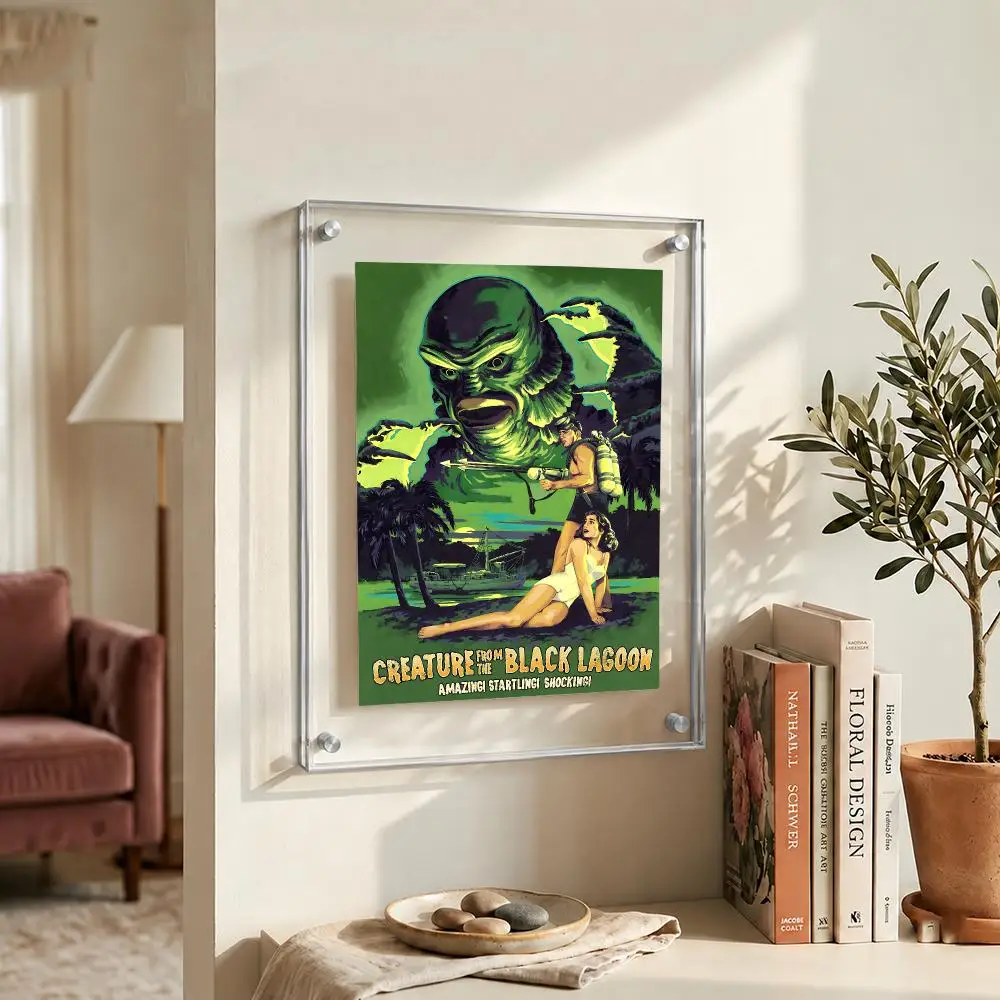 Movie Creature from the Black Lagoon Poster High-definition  stickers, suitable for bedroom, living room, home decoration