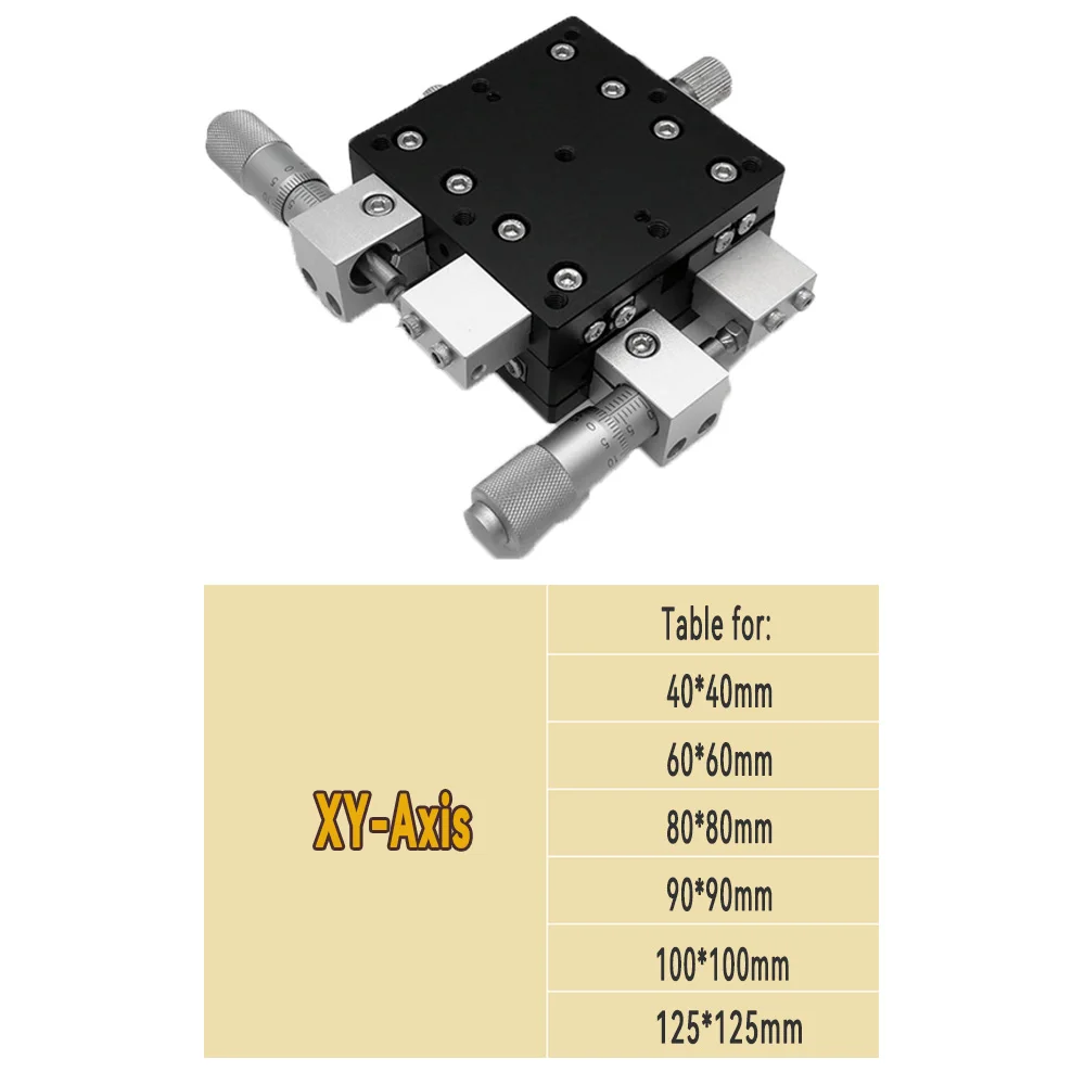 High Precision Manual Fine-Tuning Slide Table With Differential Head XYZR Single/Multi Axis Optical Medical Equipment image 3