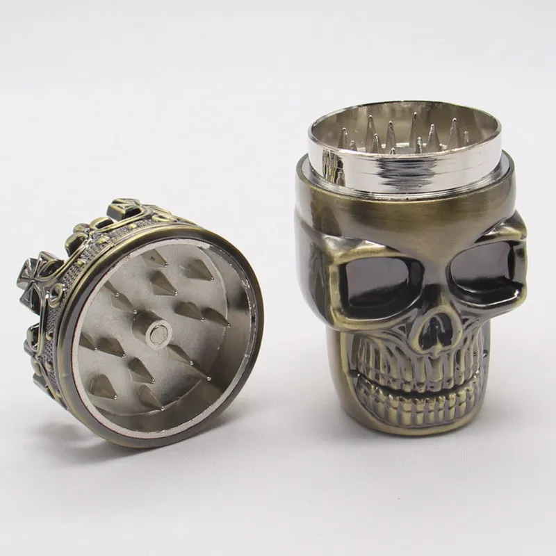 Plastic Skull Herb Tobacco Grinder Crusher Tobacco Herbal Herb Hand Muller Tobacco Grinder Mill Crusher Tobacco Crusher Grinder