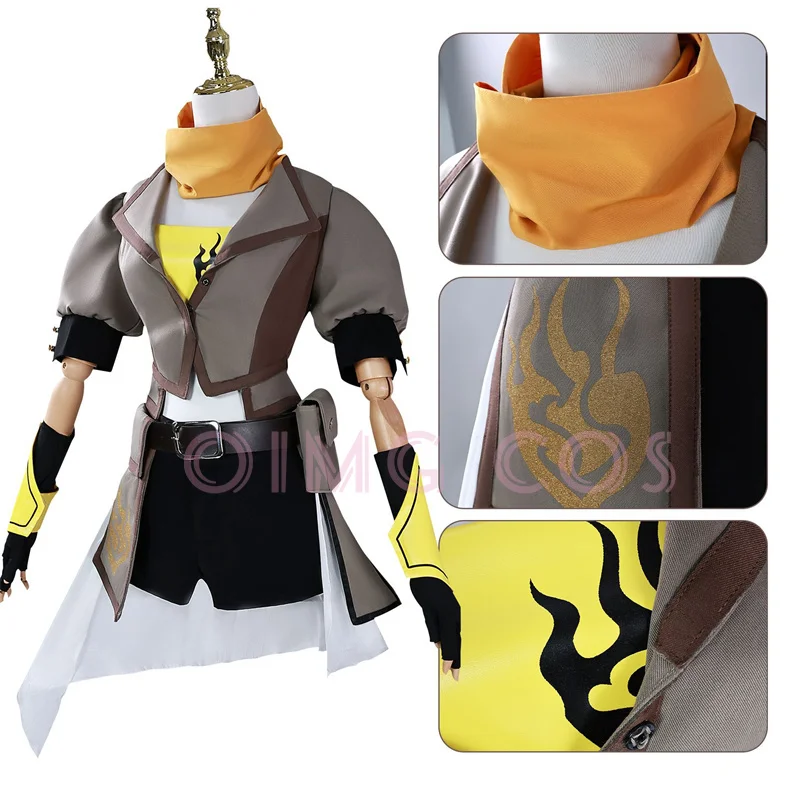 

RWBY Yang Xiao Long Cosplay Costume Adult Carnival Uniform Halloween Party Anime Costumes Masquerade Women Game