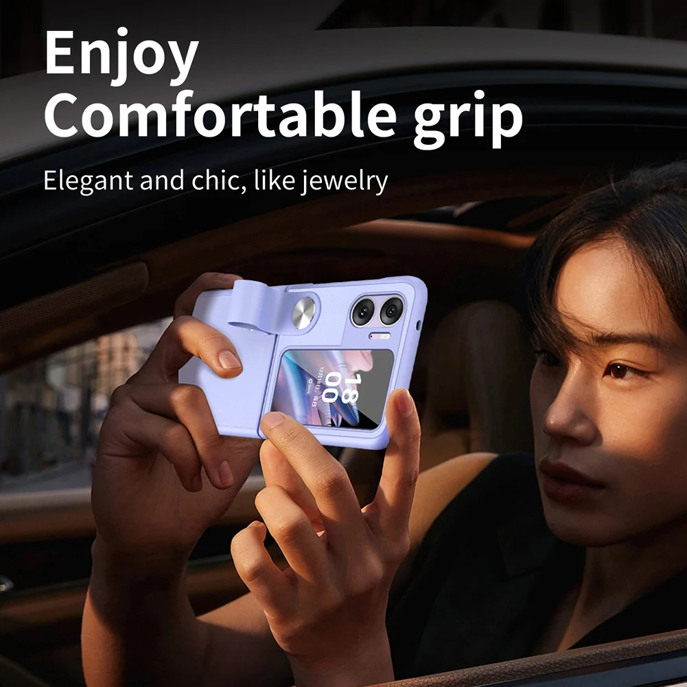 اغلفة ممن لهم العثور على N2 Flip 5G حافظة عالية الجودة جلدية حزام اليد حامل الهاتف كابا للعثور على N2 أغلفة حماية الغطاء الخلفي