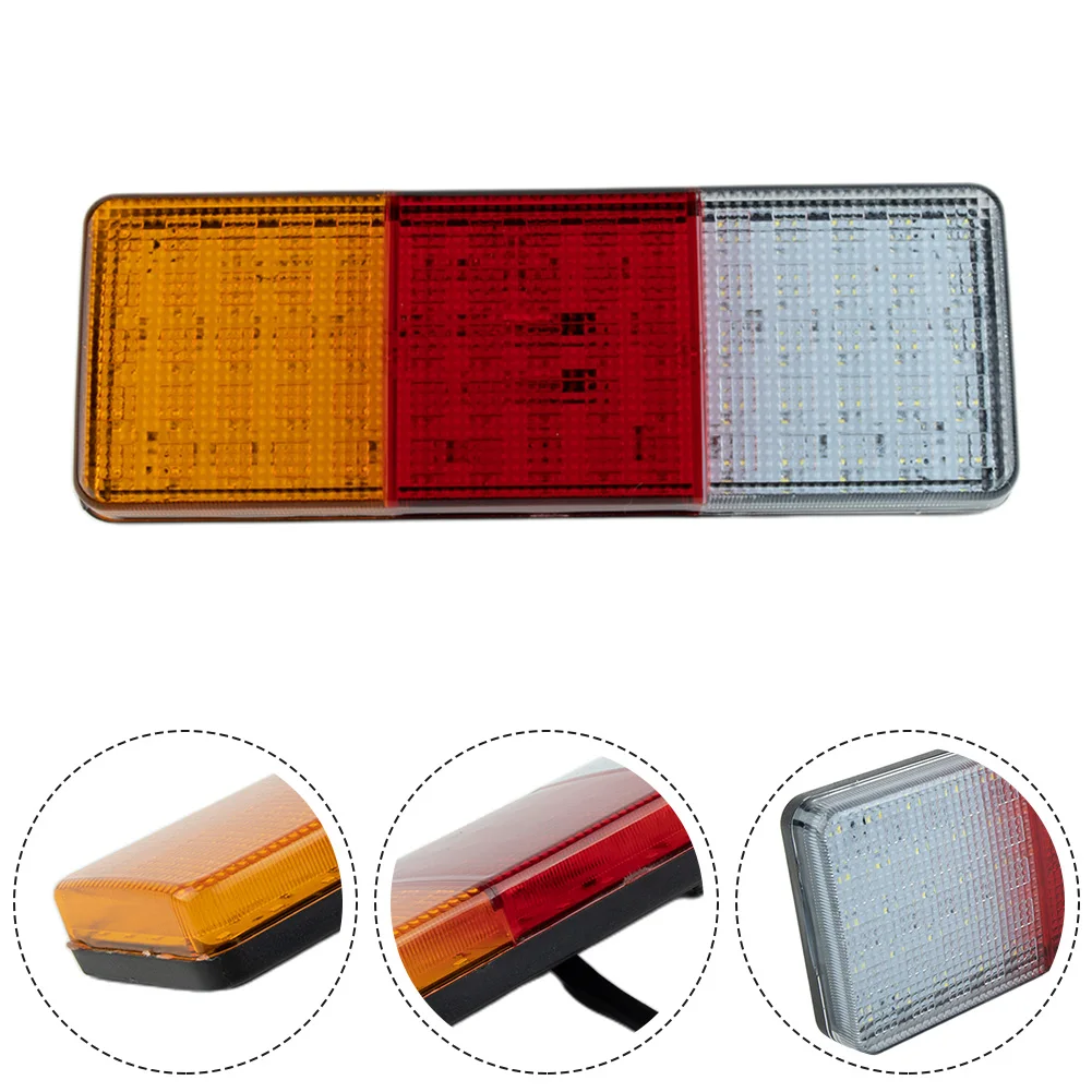 Accessories Tail Light Part 75LED Rectangle Removable Super Bright Trailer Truck 12V DC Car Indicator Rear Portable