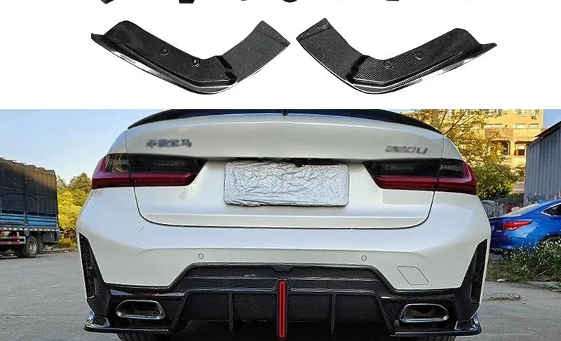 

Suitable for 2023 + BMW 3 Series G20 G28 Carbon Fiber Rear Lip with Lamp Tail Lip Angle Diffuser Modified Surround