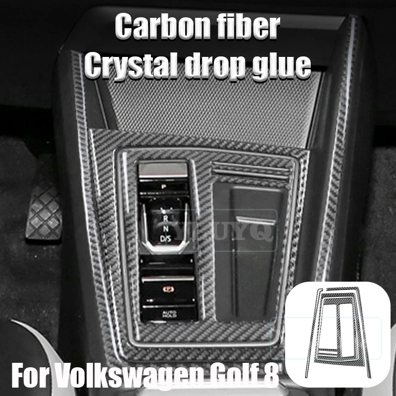For Volkswagen Golf 8th Carbon fiber sticker Central control panel VW MK8 GTI Modification accessories 2025 2026