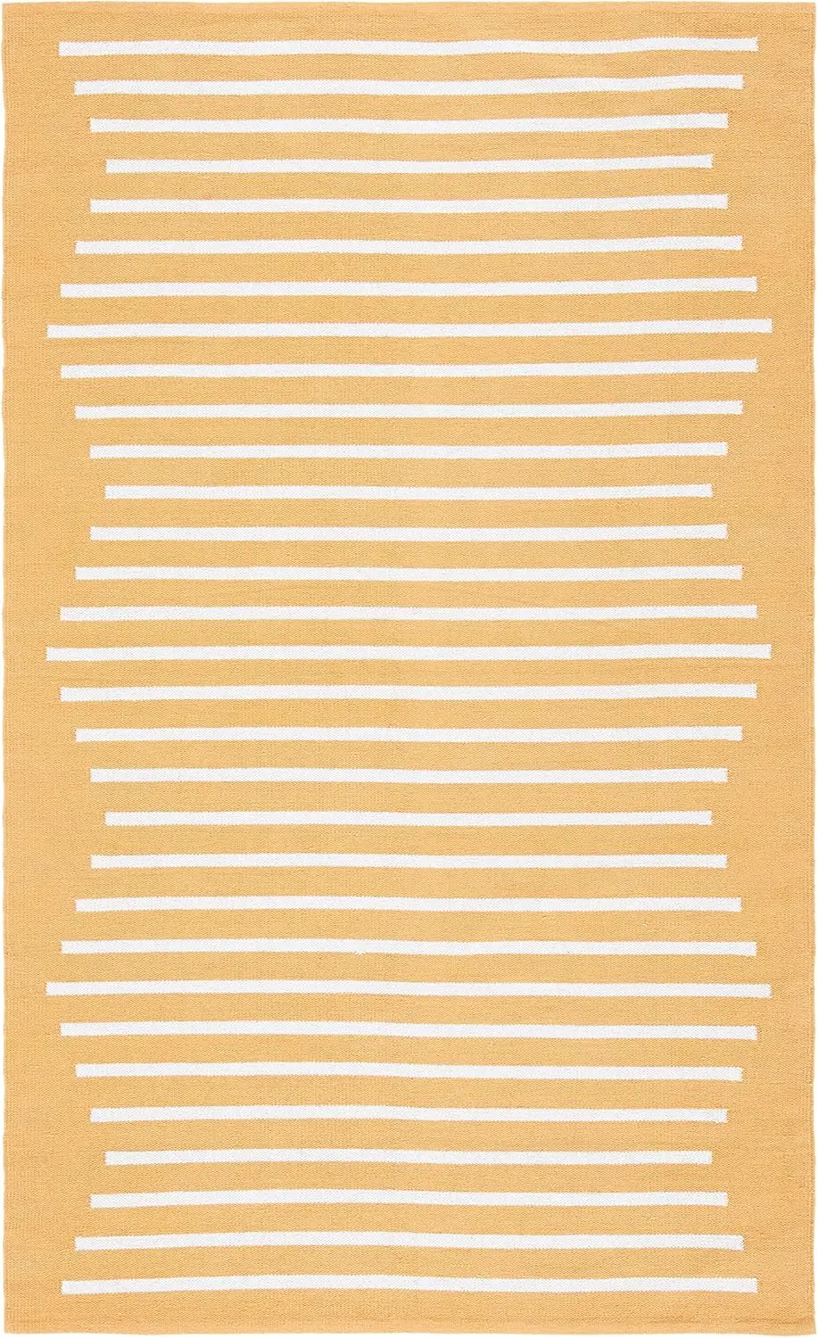 

Коврик Safavieh Montauk Collection Accent — 4 фута X 6 дюймов, золото и слоновая кость, плоское переплетение ручной работы в стиле бохо, хлопок, в современную полоску, идеально