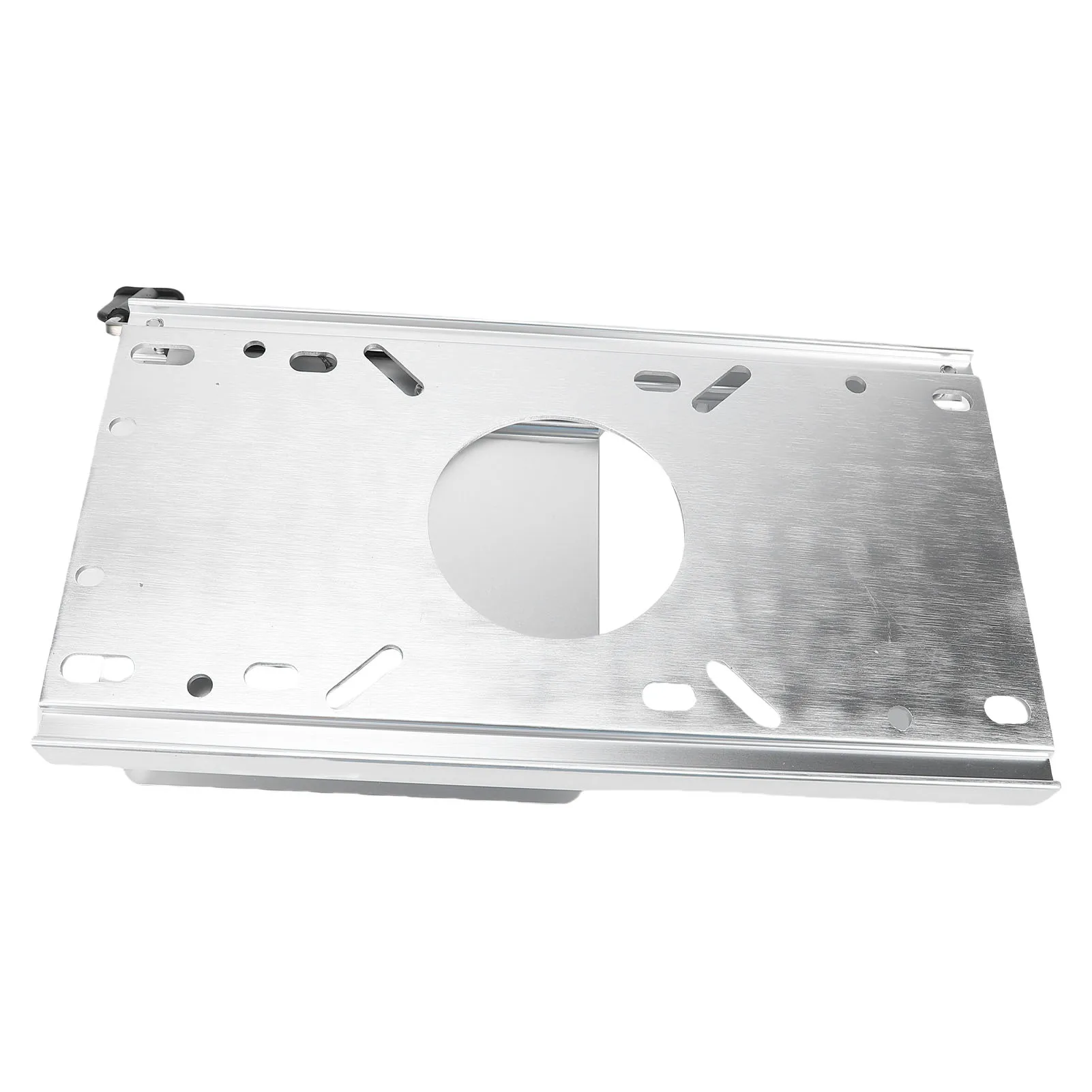 Deslizador de Asiento para Barco de Aleación de Aluminio con Manija para Base de Pedestal de Asiento de Barco Estándar de 5.3 x 5.3 Pulgadas