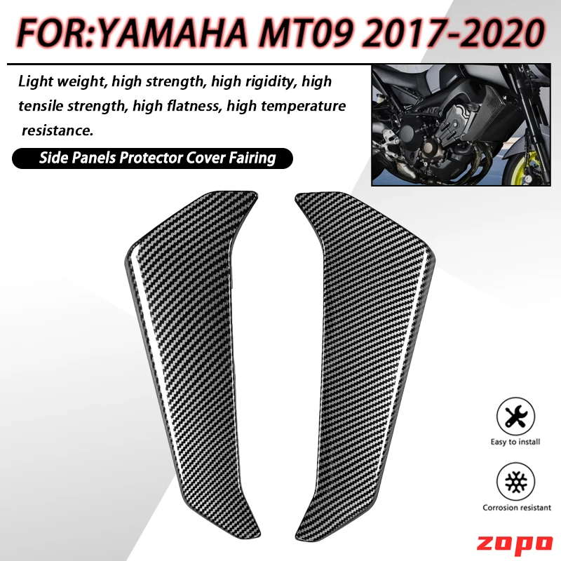 

Motorcycle Radiator Side Panels Protector Cover Fairing For Yamaha MT09 MT-09 MT 09 2017-2020 Replacement Accessories