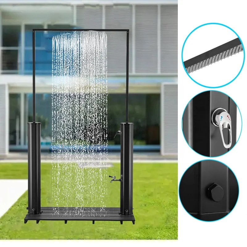 

2024 Popular Outdoor 40L Solar Shower Gate Double People Shower Swimming Pool Sand Beach Garden Solar Showerpromote sales