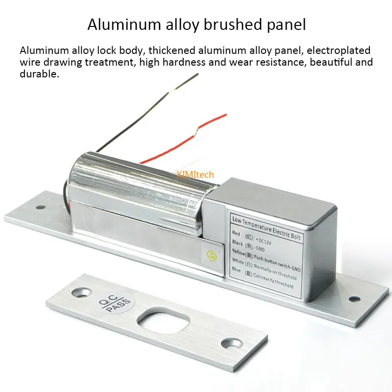 

China Factories DC12V Fail Safe Electric Bolt Lock Low Temperature Drop Electronic Mortise Door Locks with Time Delay