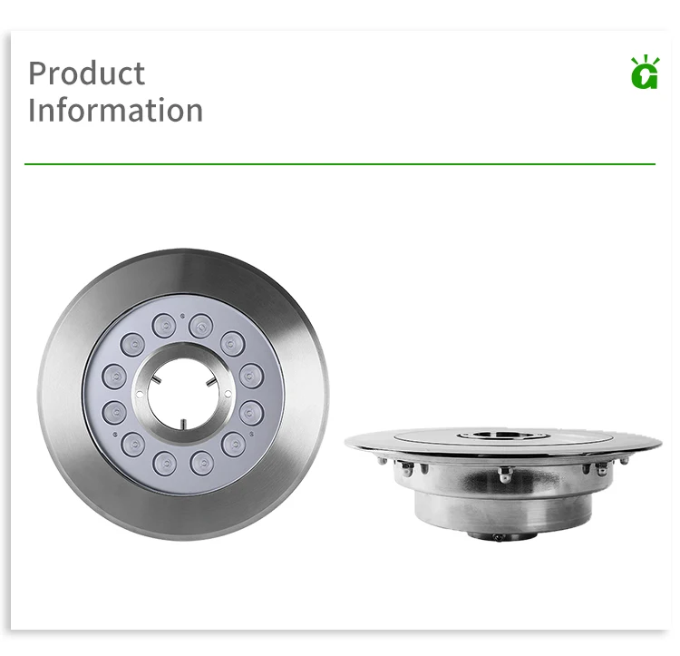 Lumière LED de fontaine sous-marine RVB, étanche IP68, couleur