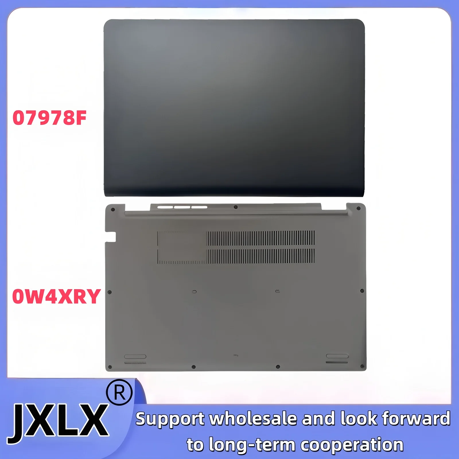 JXLX® Laptop LCD Back Cover Top Case for Dell Latitude L3550 E3550 Bottom Base Cover Lower Case Compatible with 07978F W4XRY