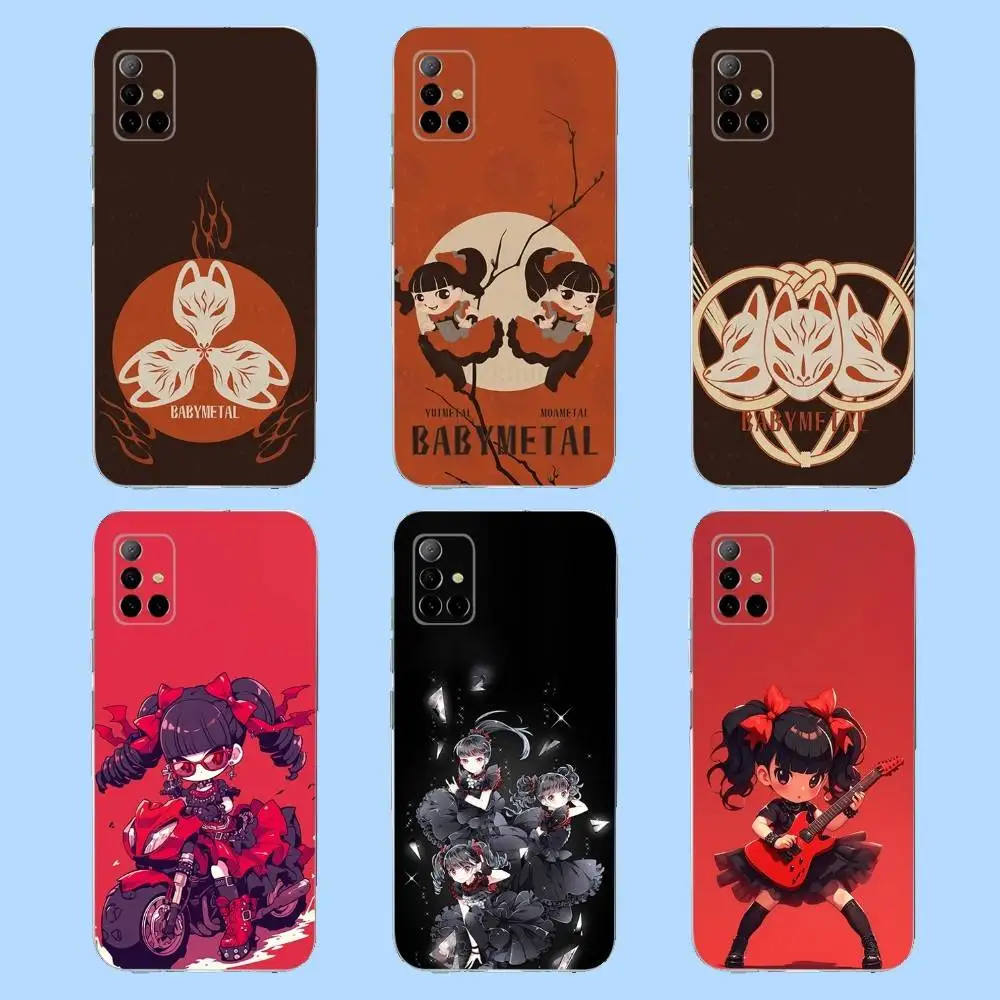 

B-Babymetal Girl Idol Phone Case For Samsung S30,23,21,22,20 FE lite,S10,9,PIus Note20ultra Soft Transparent