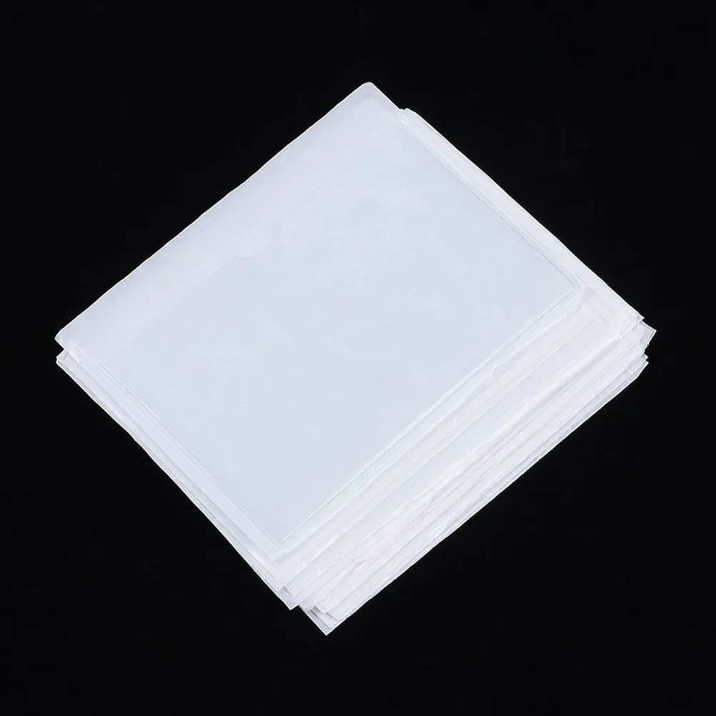30pcs Plastic Card Pockets with Adhesive Back for Index Cards, Office & School Organization