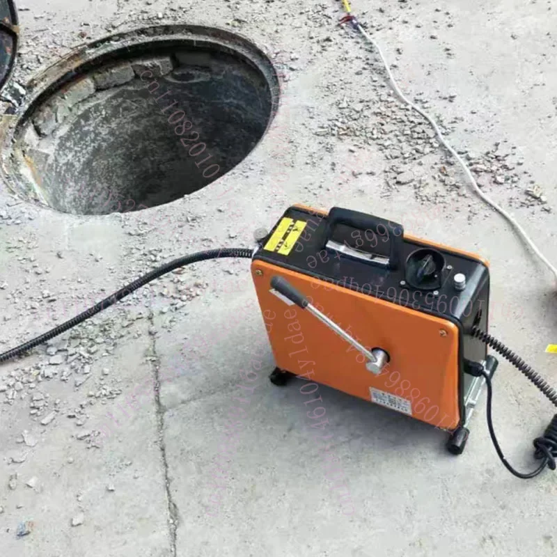 2200W Automatic Pipe Unblocking Machine Household Kitchen Cleaning Dredge Pipe Cleaner Electric Pipe Dredge Machine