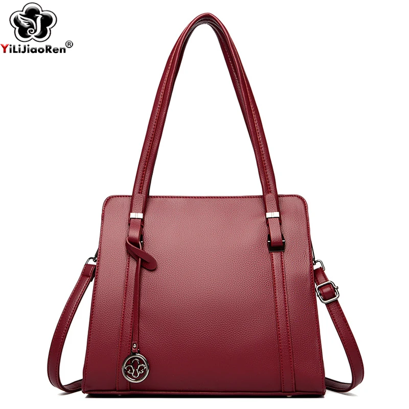 Fashion Handbags for Women Soft Leather Hand Bags Luxury Shoulder Bags Designer Large Tote Ladies Crossbody Messenger Bag Female